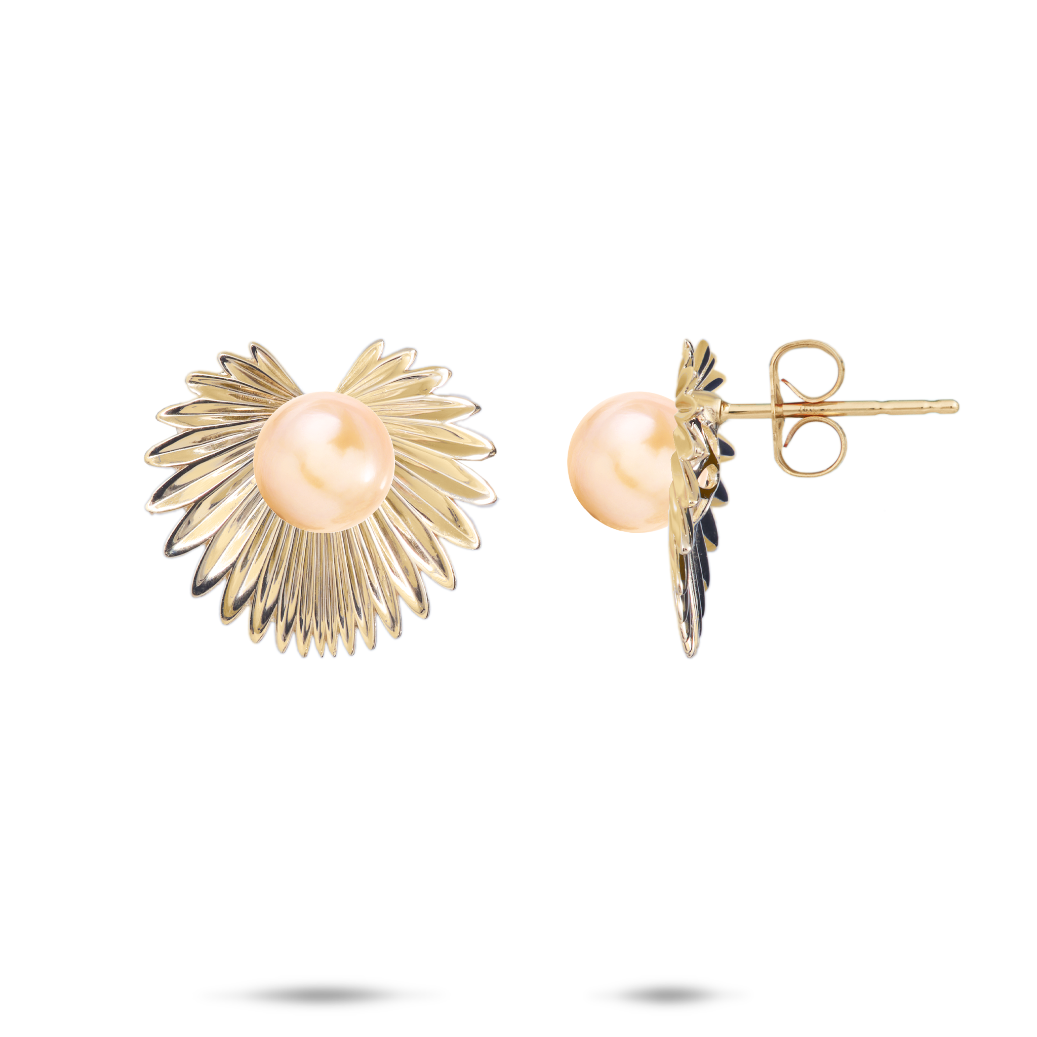 Pick A Pearl Kailua Palms Earrings in Gold - 16mm