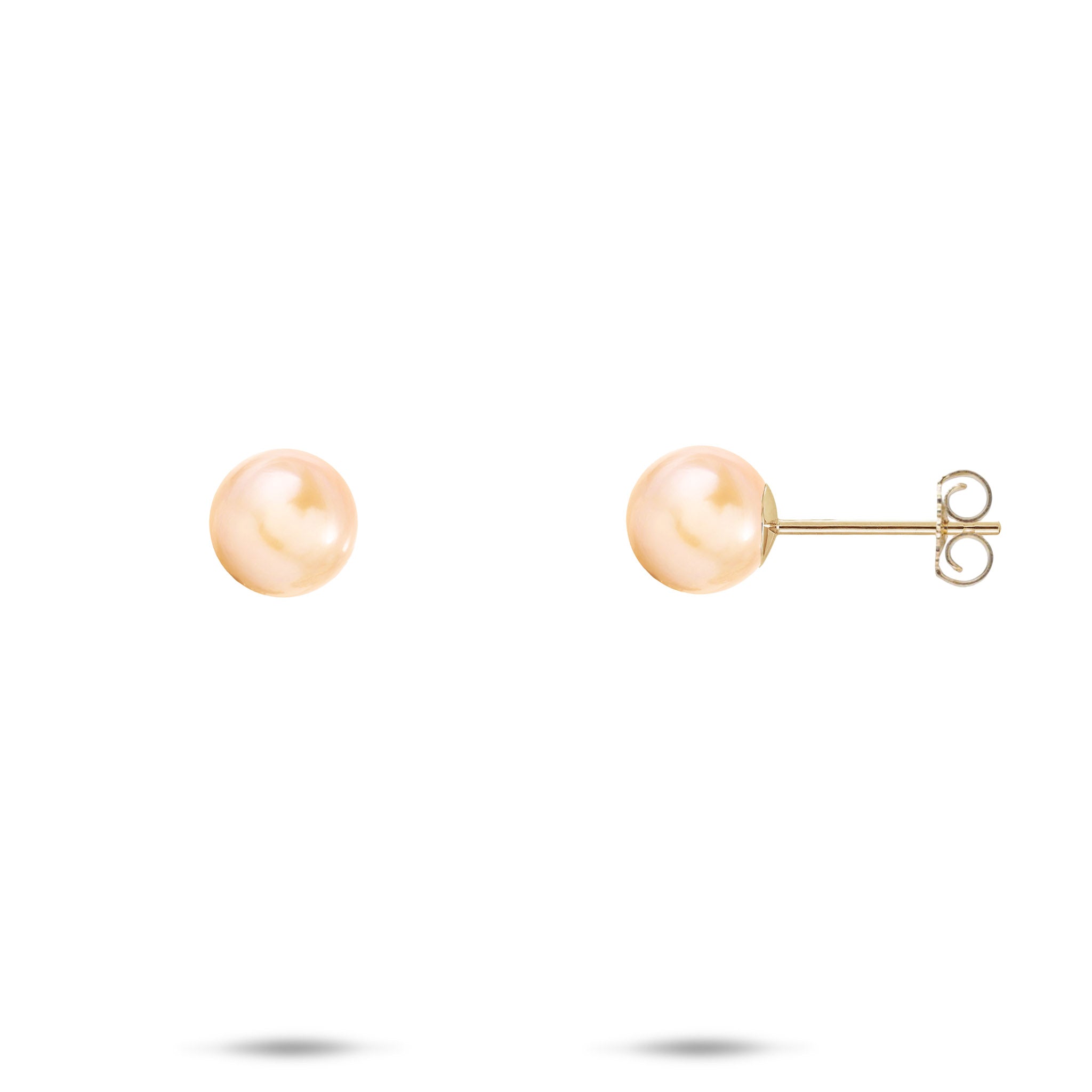Pick A Pearl Stud Earrings in Gold