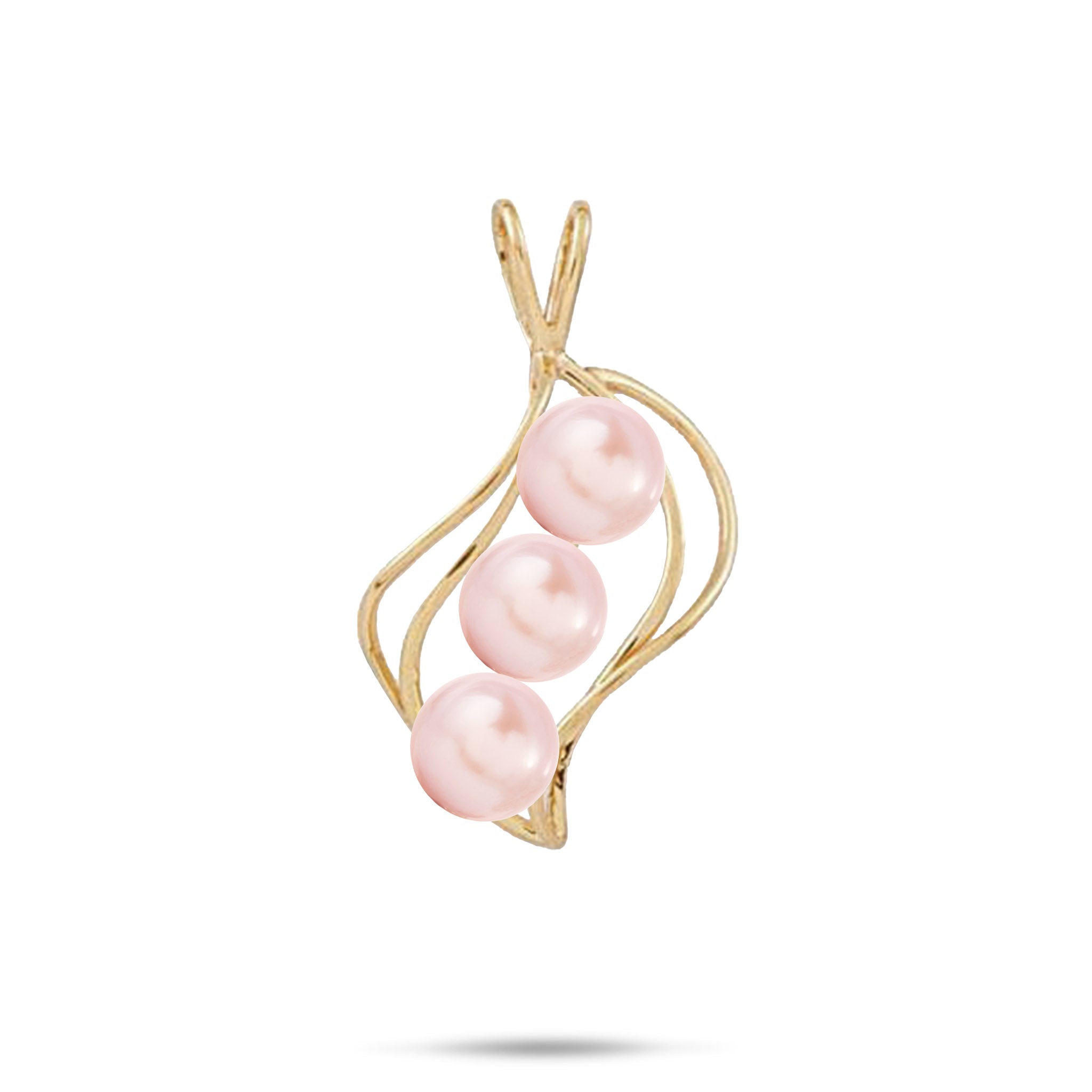 pearl ٩(๑❛ᴗ❛๑)۶pink ダイヤタイニーピン（No7103） Pick A Pearl Waterfall Pendant in Gold - 22mm