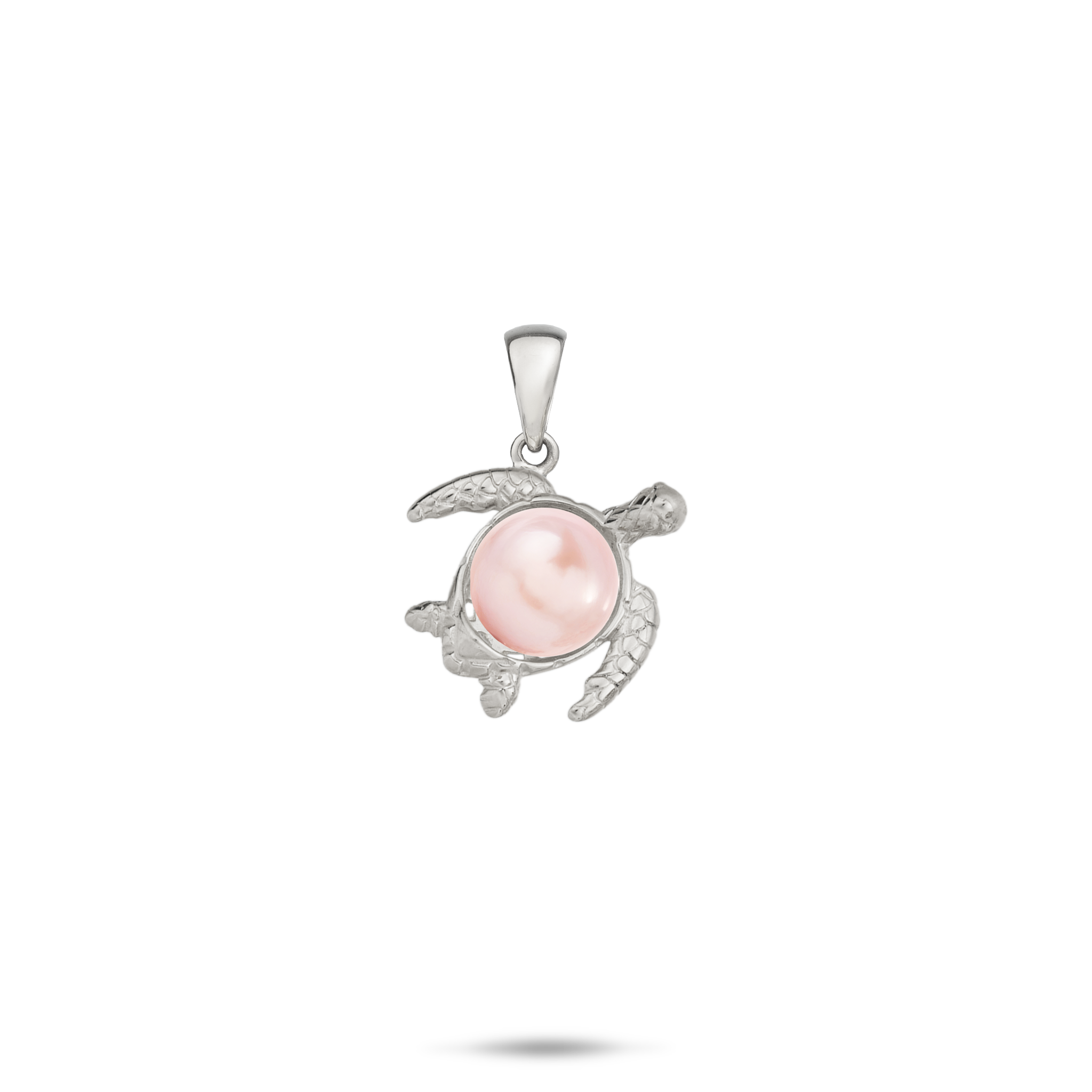 Pick A Pearl Honu Pendant in White Gold - 14mm