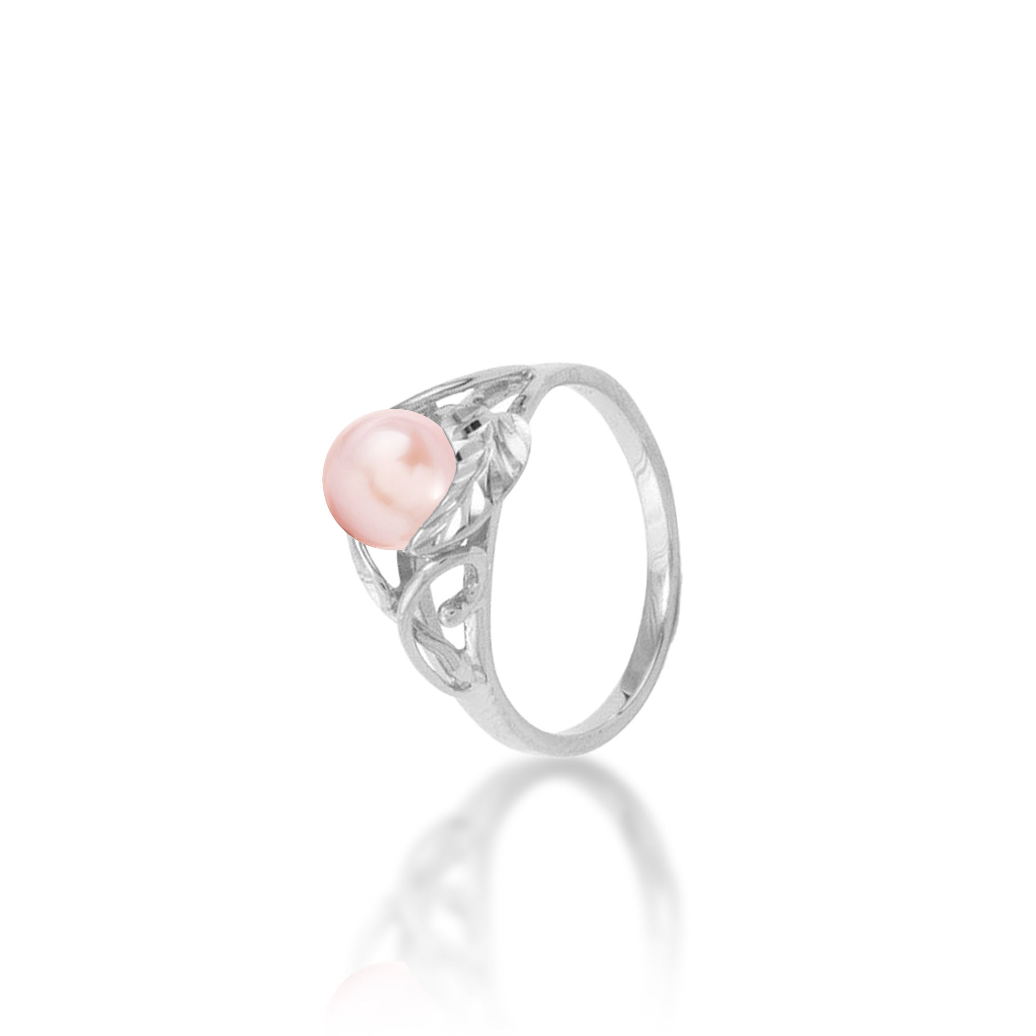 Pick A Pearl Maile Ring in White Gold