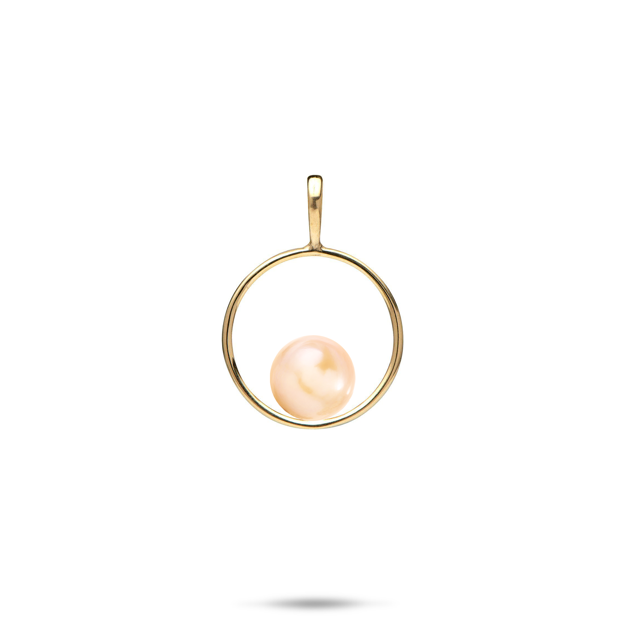 Pick A Pearl Circle of Life Pendant in Gold - 21mm