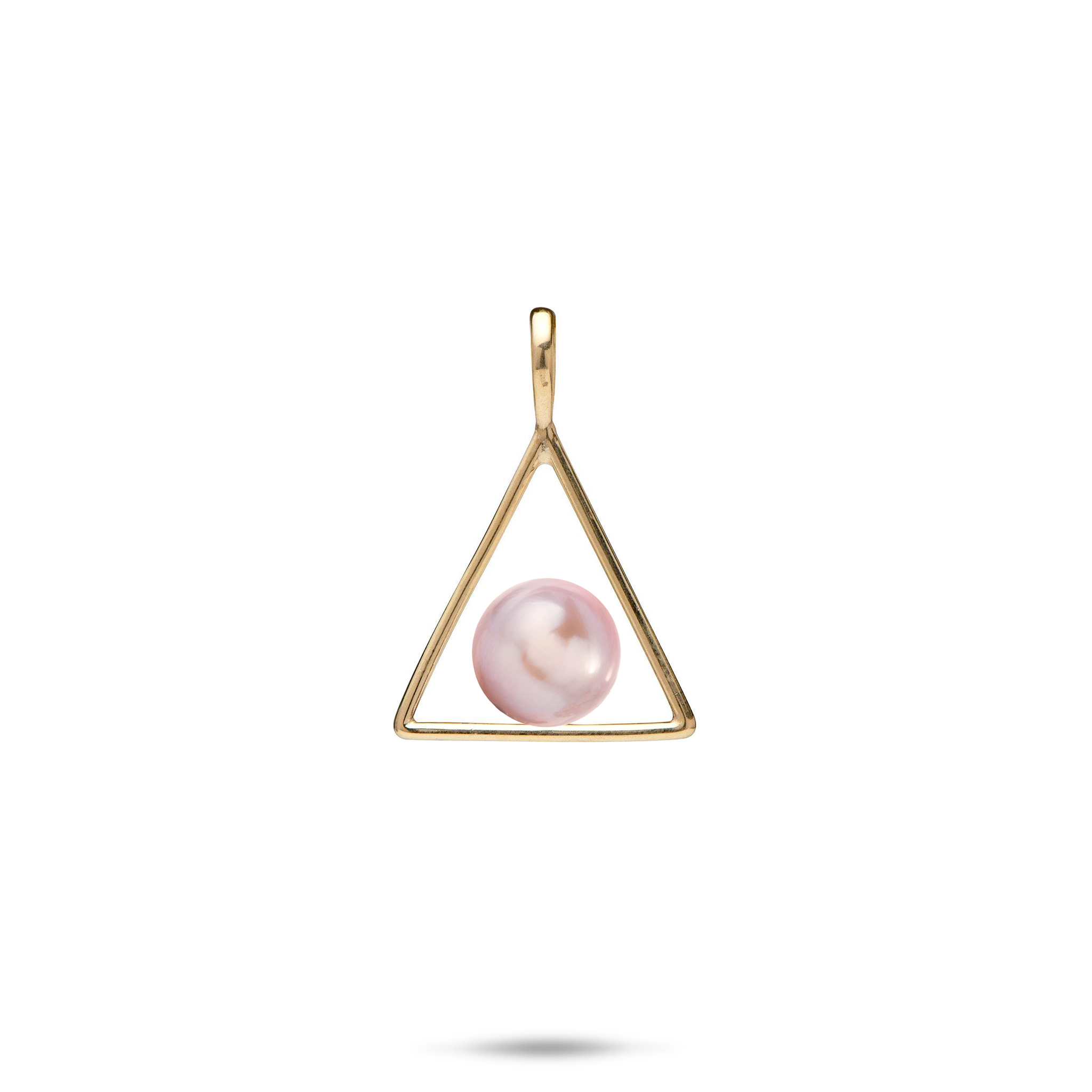 Pick A Pearl Triangle Pendant in Gold