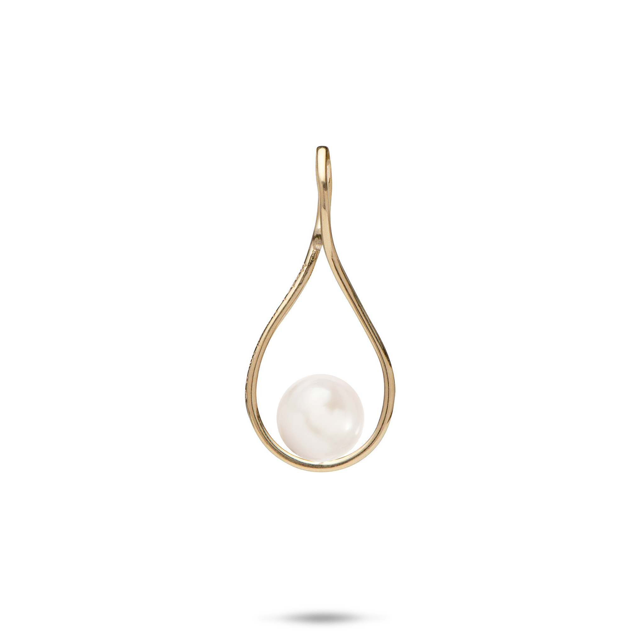 Pick A Pearl Teardrop Pendant in Gold - 25mm