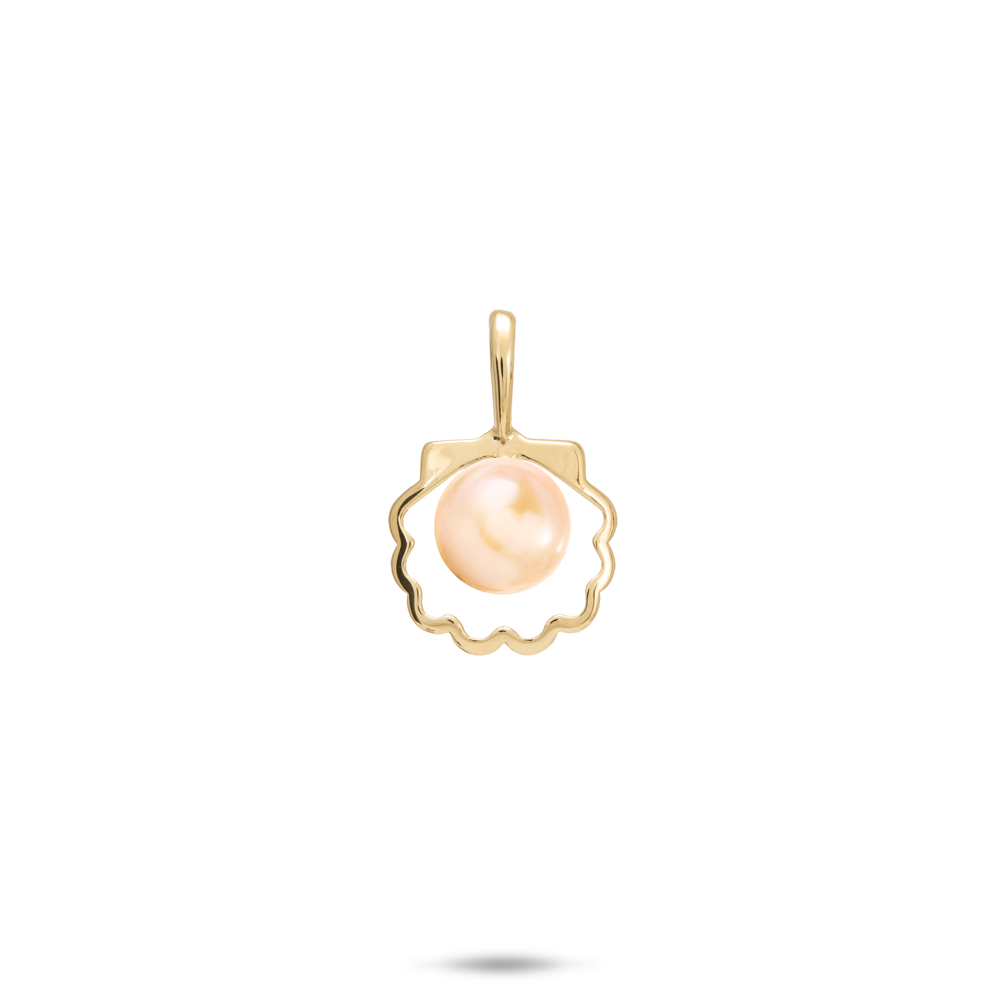 Pick A Pearl Seashell Pendant in Gold - 11mm