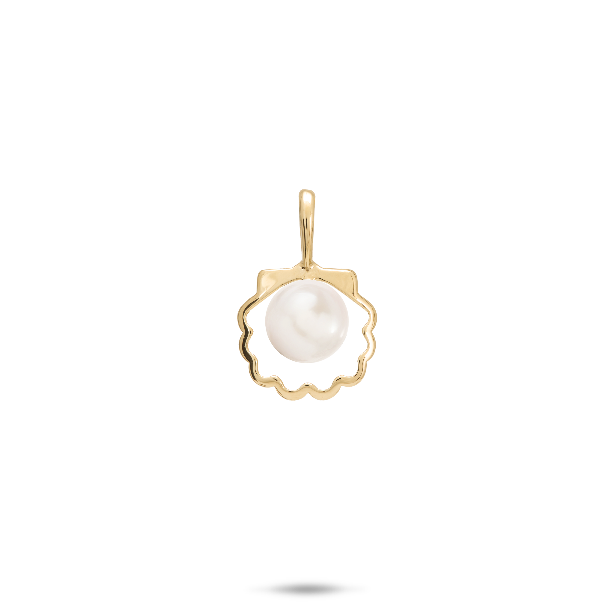 Pick A Pearl Seashell Pendant in Gold - 11mm