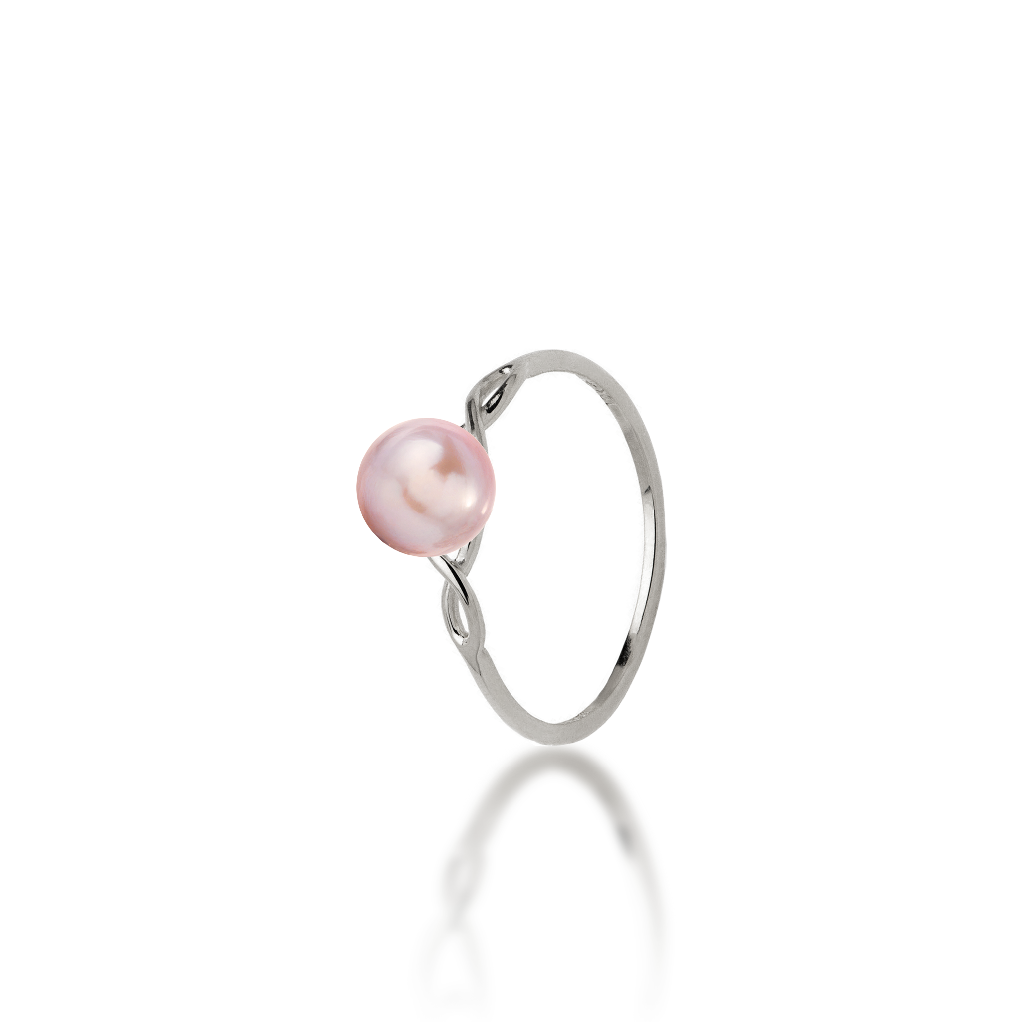 Pick A Pearl Infinity Ring in White Gold