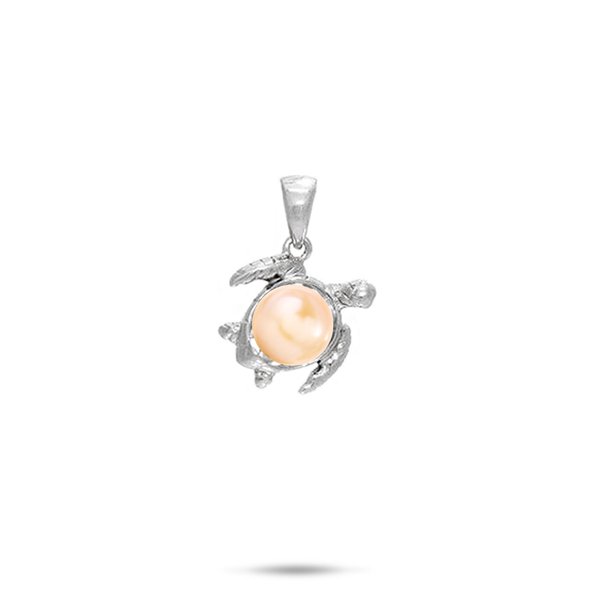 Pick A Pearl Honu Pendant in Sterling Silver - 12mm