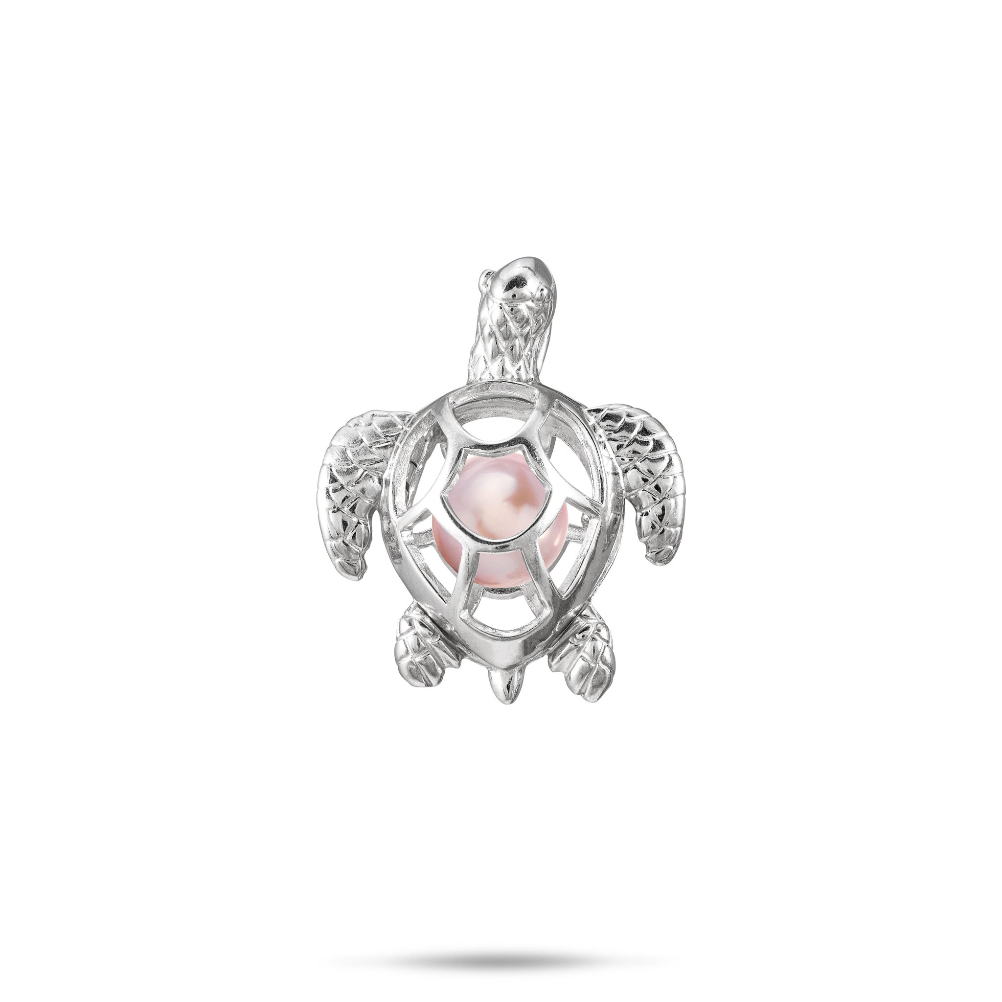 アクセサリー haruhalu Pick A Pearl Honu Pendant in Sterling Silver - 23mm