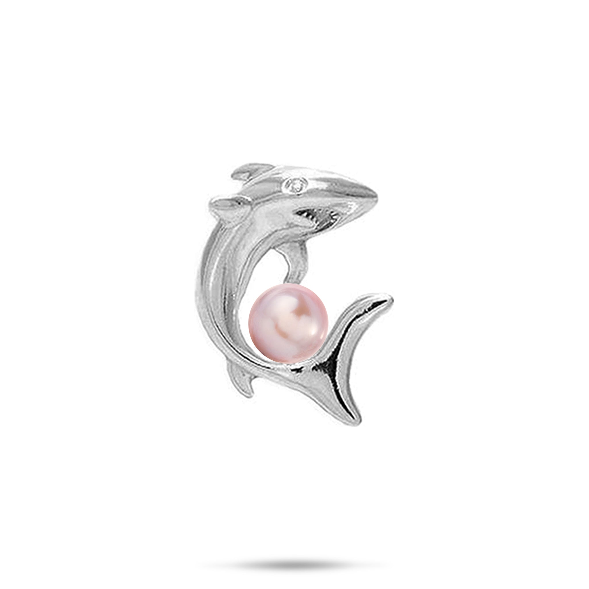 Pick A Pearl Shark Pendant in Sterling Silver - 23mm