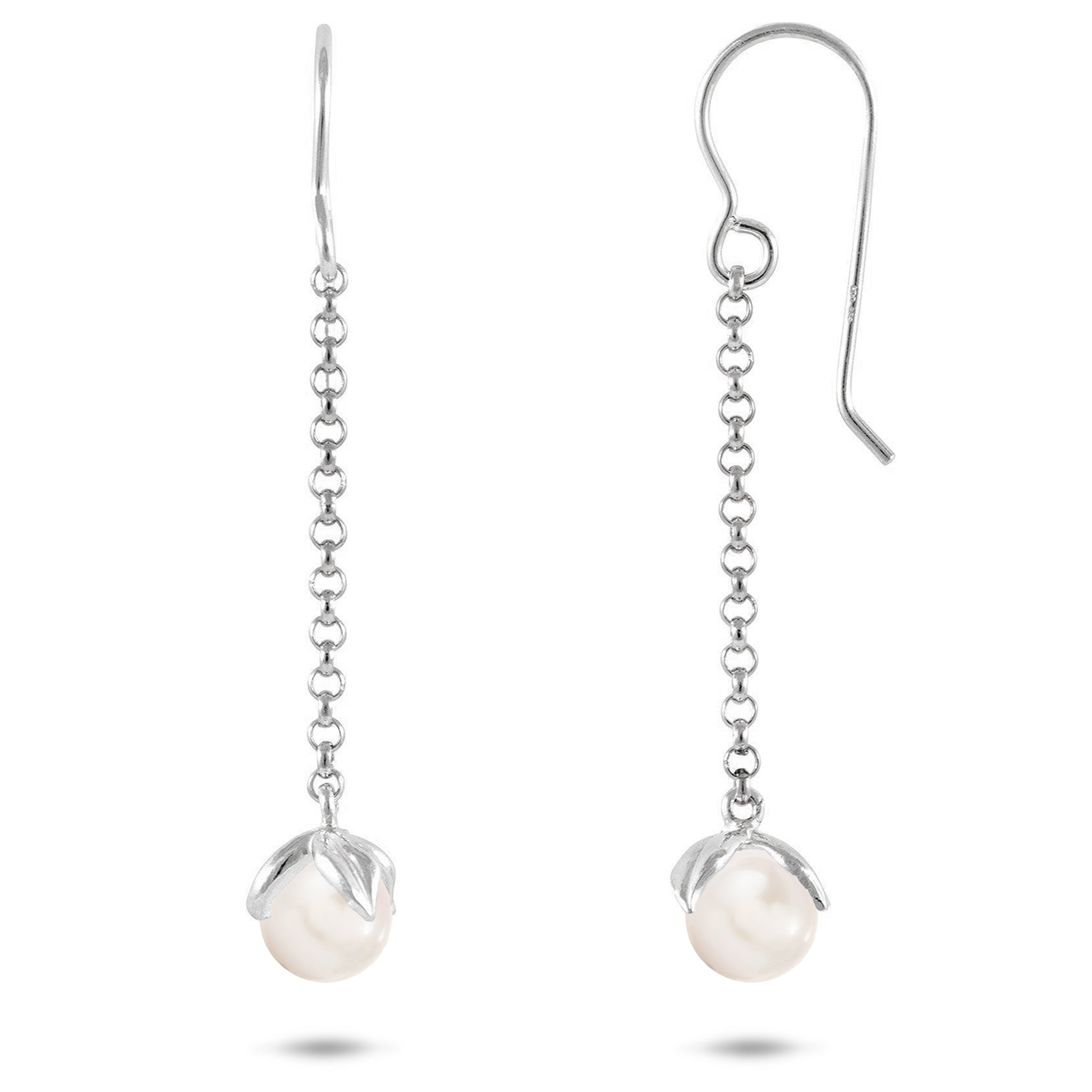Pick A Pearl Maile Earrings in Sterling Silver