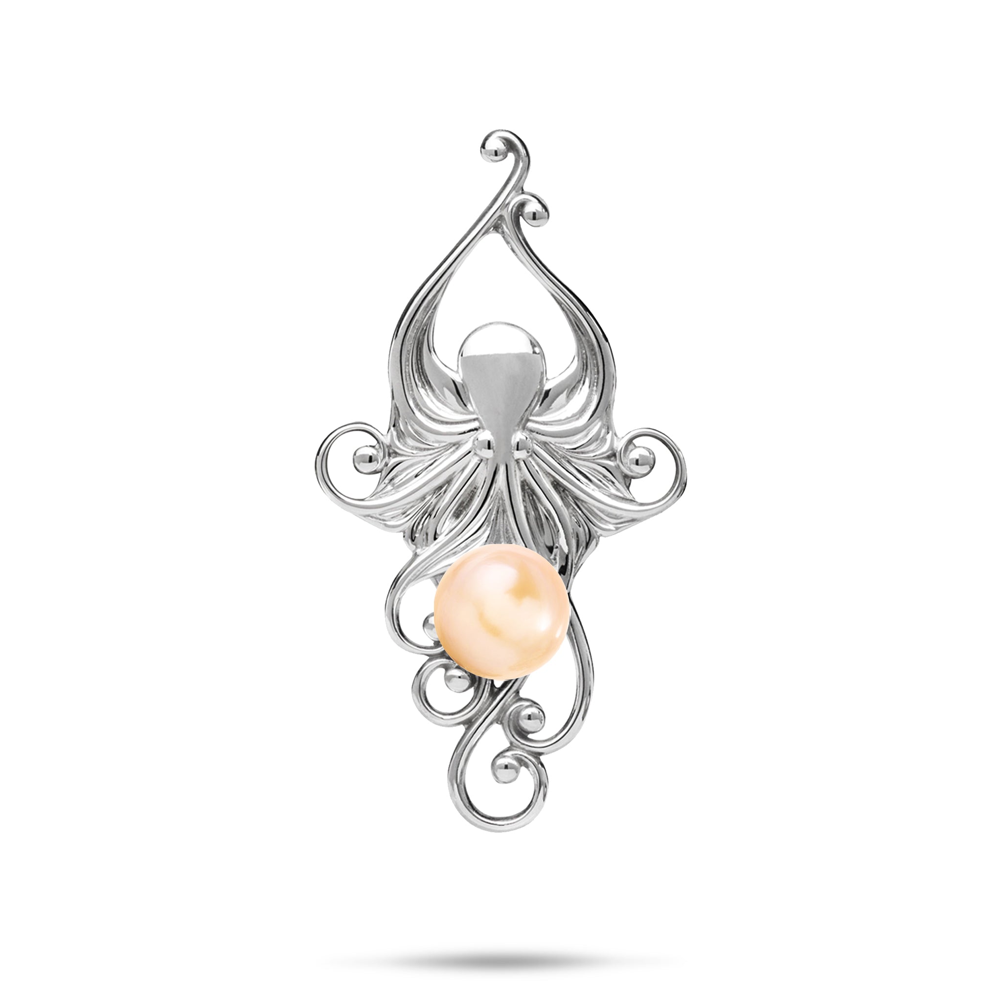 Pick A Pearl Living Heirloom Octopus Pendant in Sterling Silver - 36mm