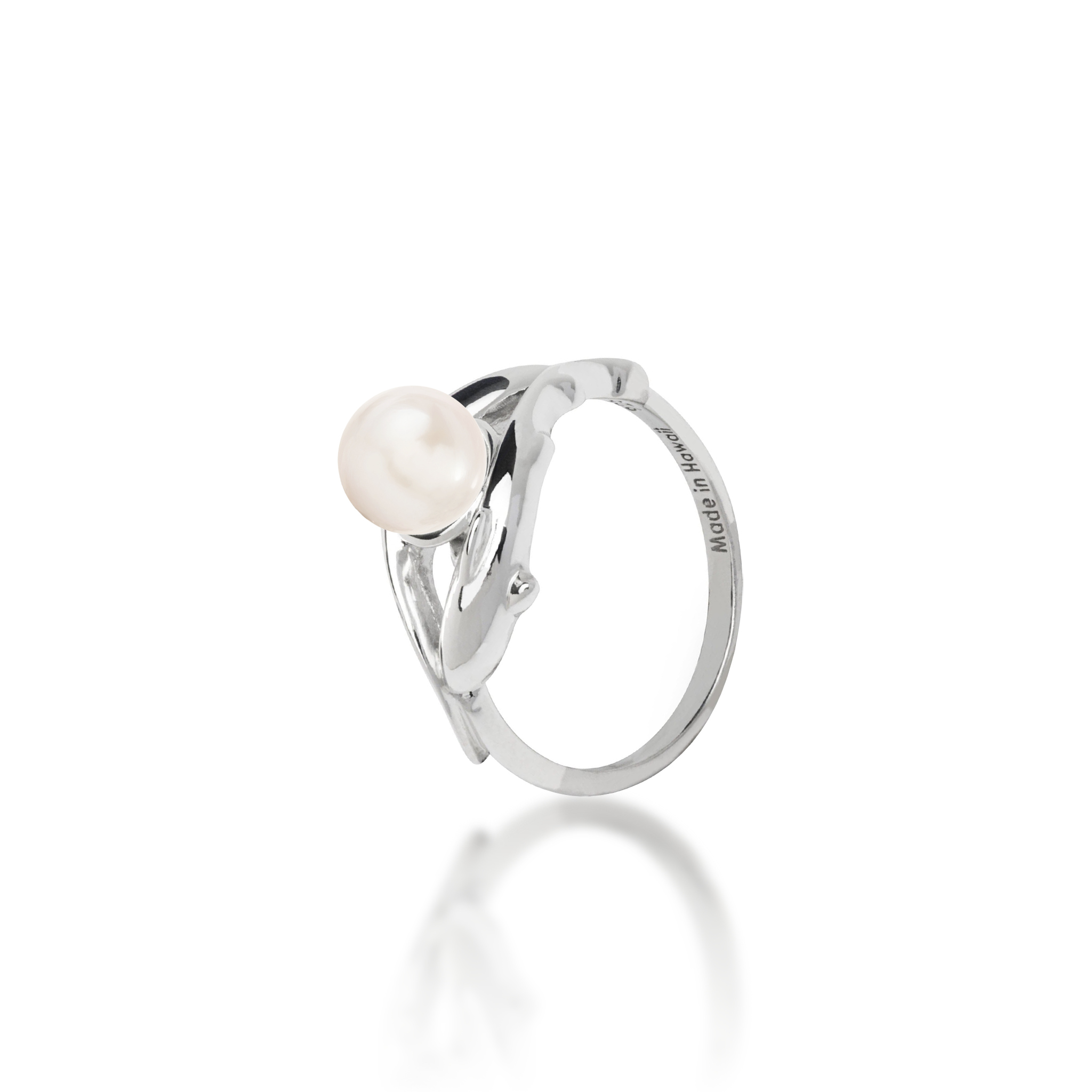 Pick A Pearl Shark Ring in Sterling Silver - 12mm