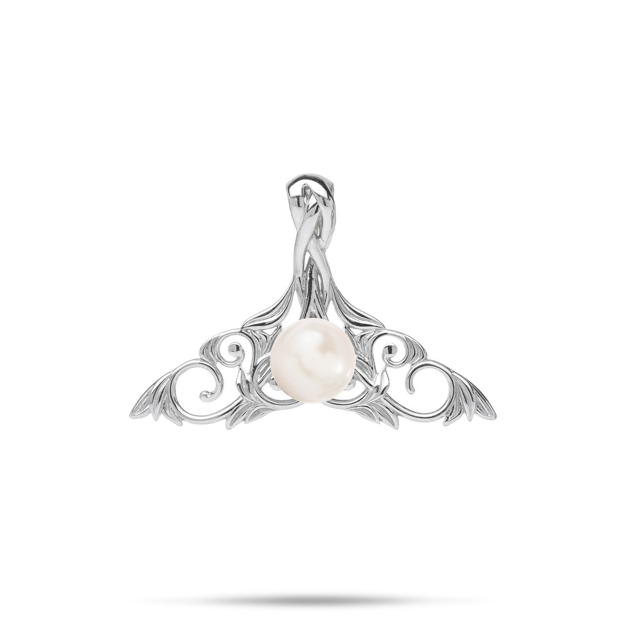 Pick A Pearl Living Heirloom Whale Tail Pendant in Sterling Silver - 2