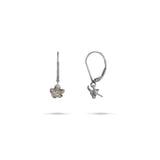 Wählen Sie eine Perlplumeria -Ohrringe in Sterlingsilber mit Kubikzirkonia - 8 mm