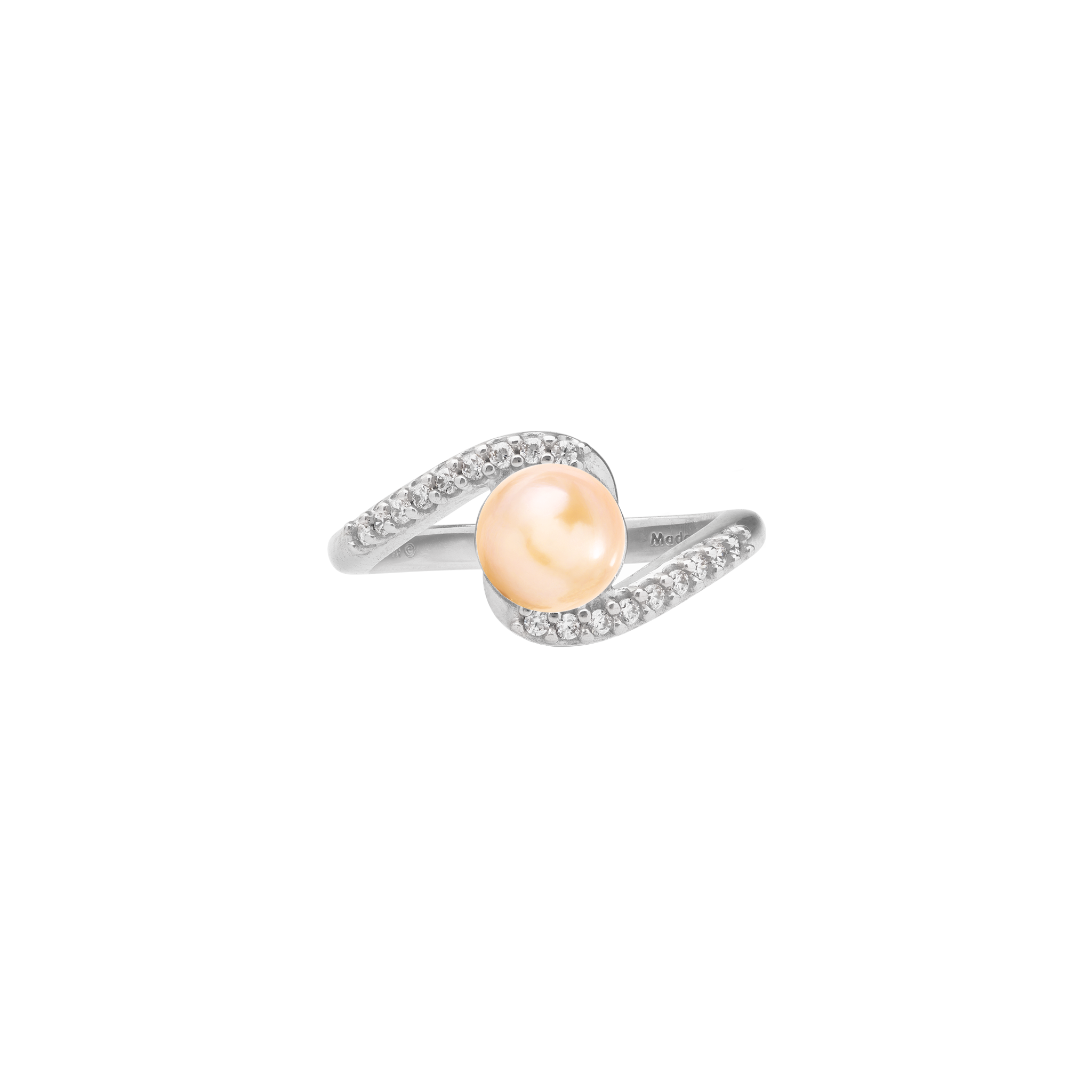Pick A Pearl Ring in Sterling Silver with Cubic Zirconia
