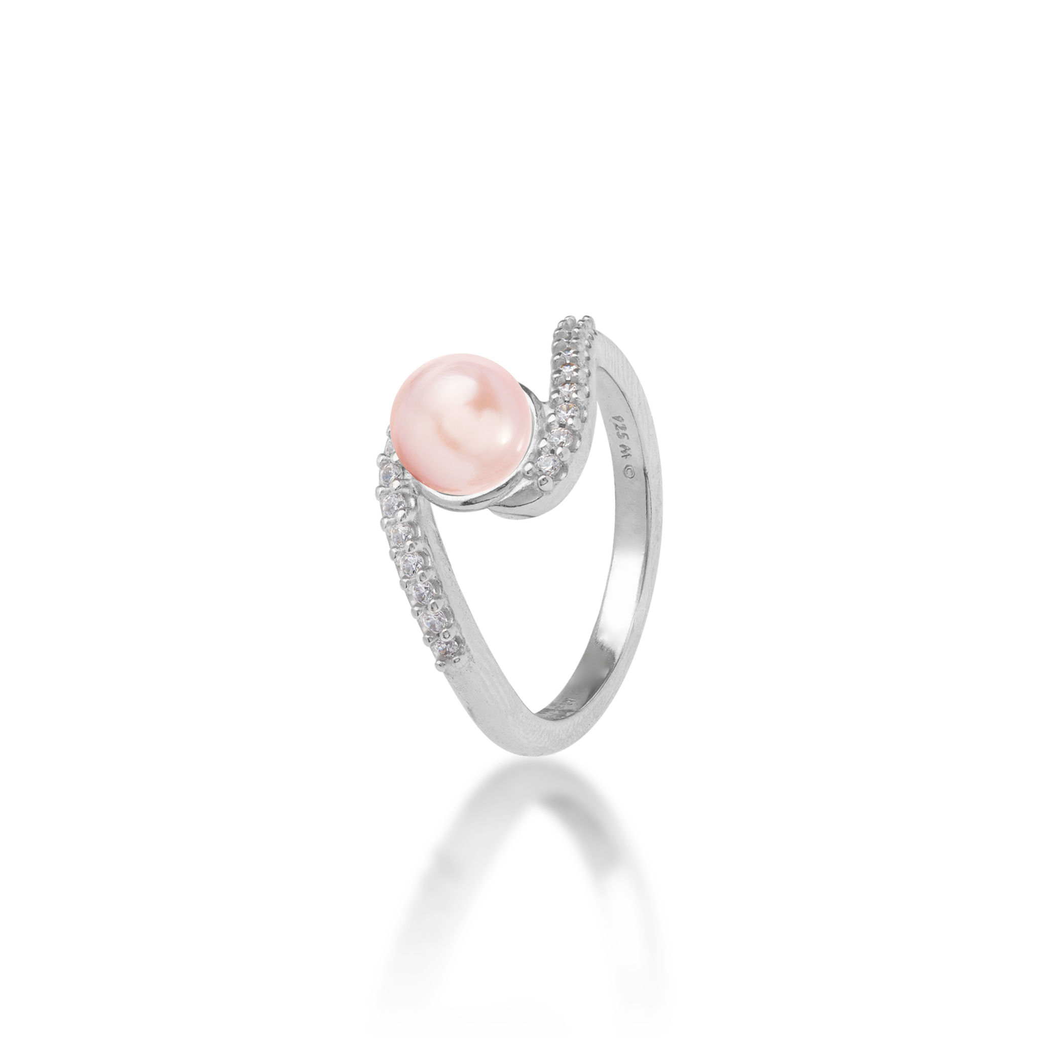 Pick A Pearl Ring in Sterling Silver with Cubic Zirconia