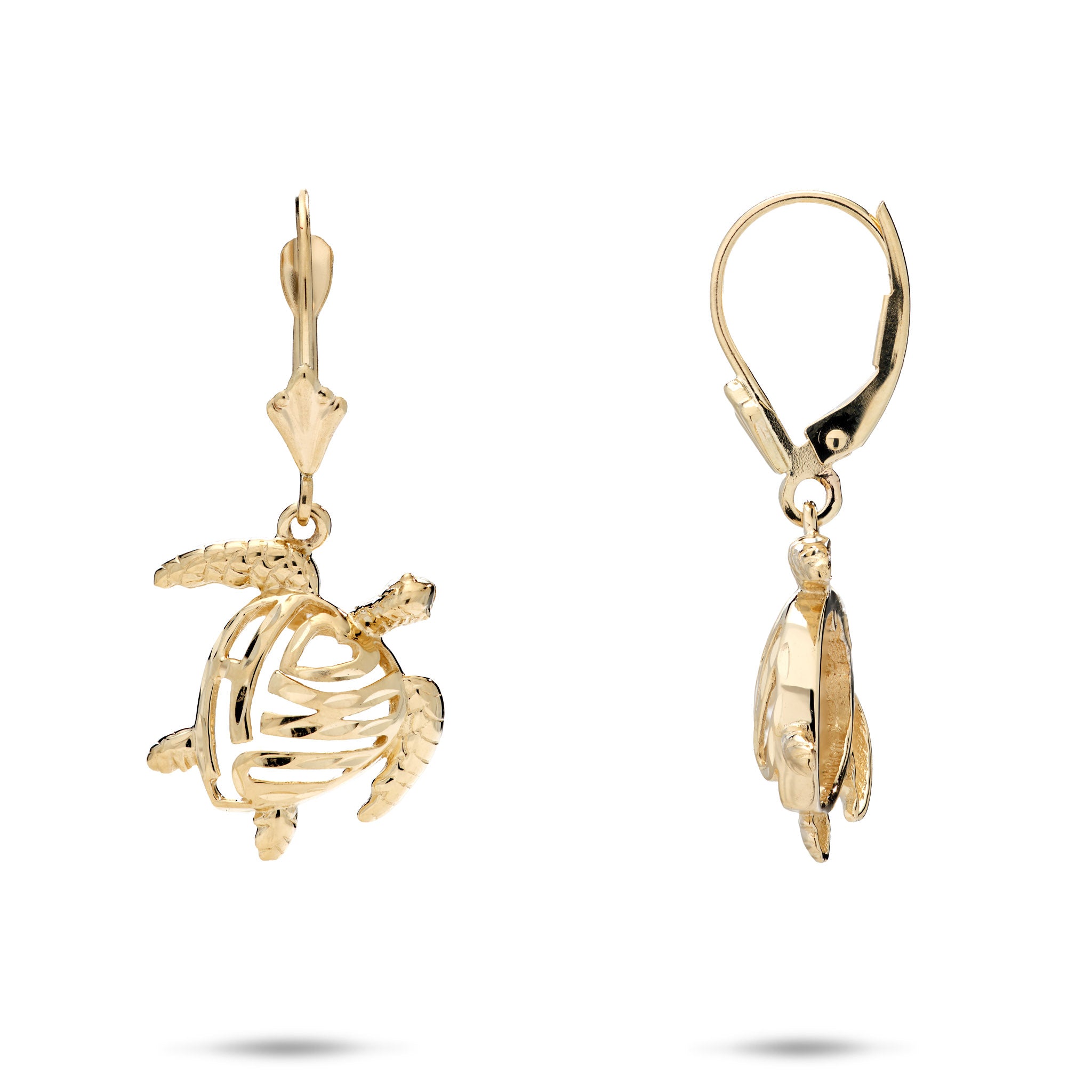 Honu Earrings in Gold - 15mm