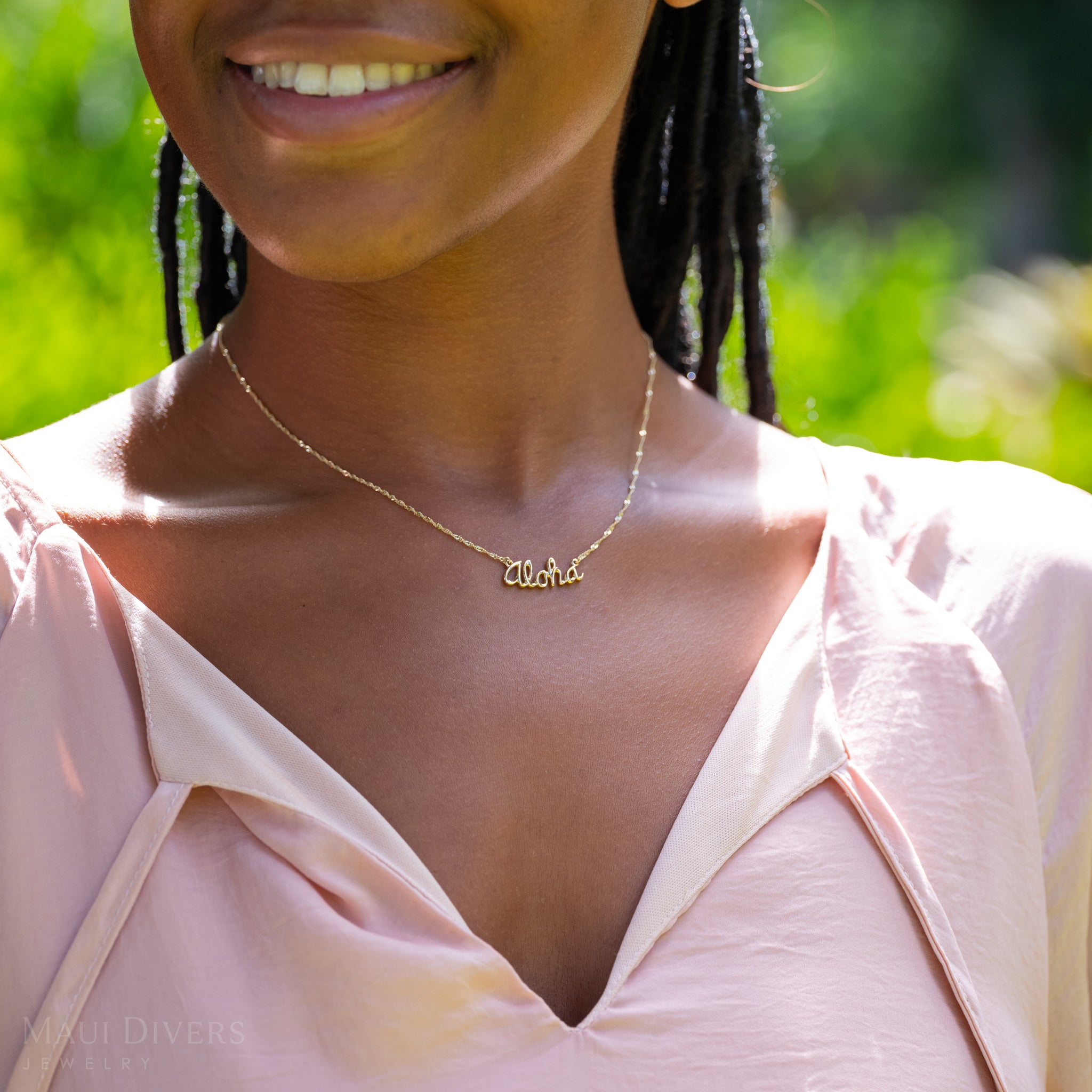 16" Aloha Necklace in Gold