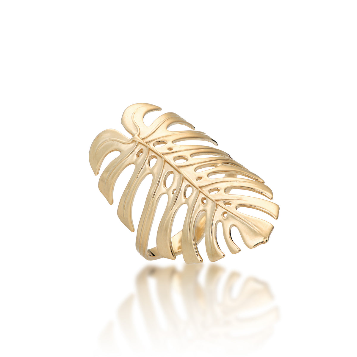 Monstera Ring in Gold - 30mm