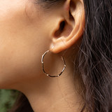 Heritage Hoop Earrings in Rose Gold - 25mm
