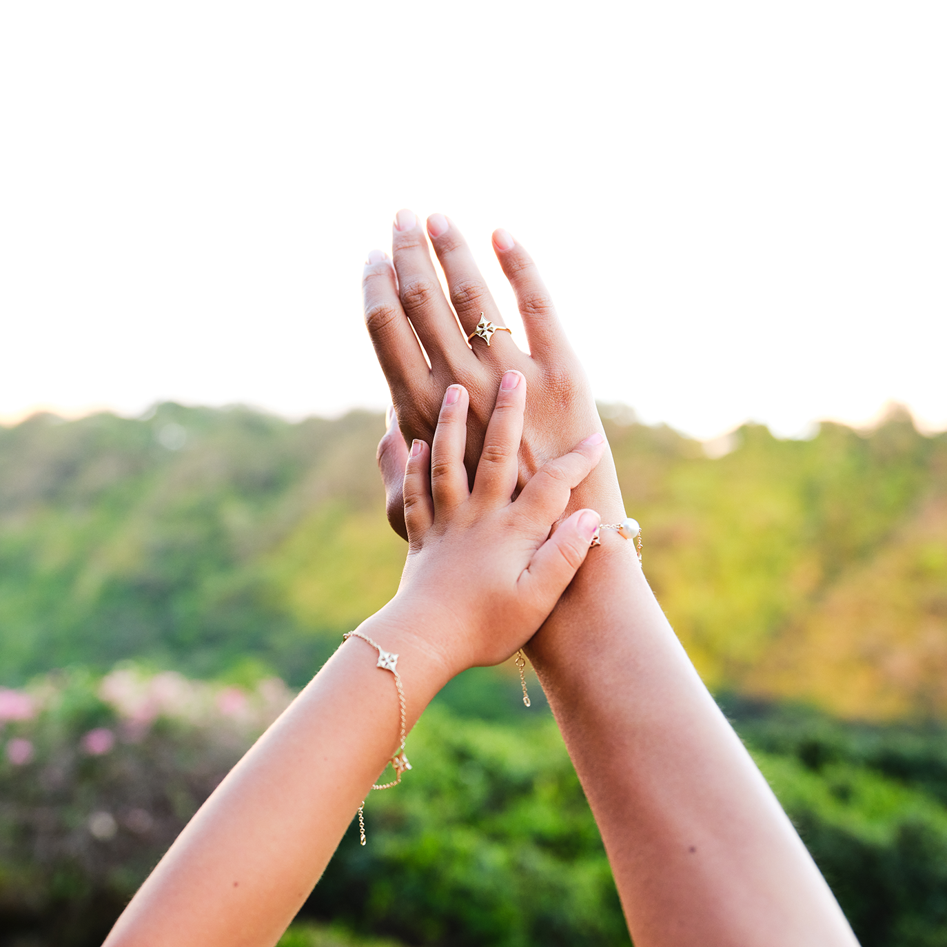 Hawaiian Quilted Star Ring in Gold with Diamond - 16mm