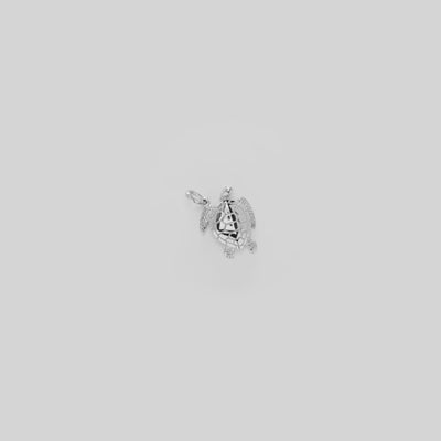 Video showcasing the 18mm Honu Pendant / Charm in Sterling Silver 