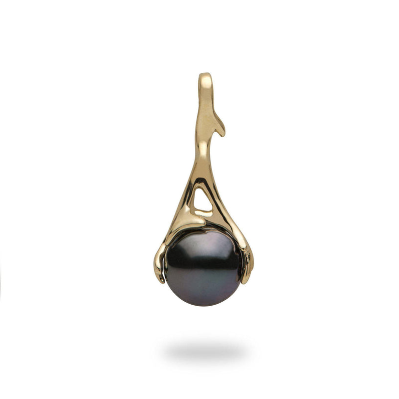 Heritage Tahitian Pearl Pendant in Gold 25mm Maui Divers Jewelry