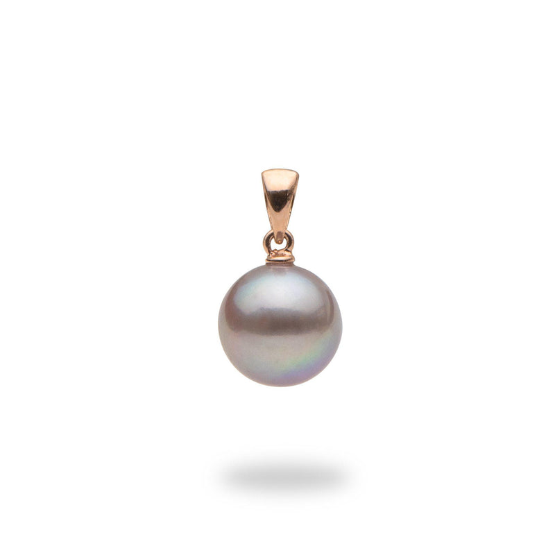 Lilac Freshwater Pearl (9-10mm) Pendant in Rose Gold-Maui Divers Jewelry