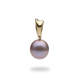 Lilac Freshwater Pearl (10-11mm) Pendant in Gold-Maui Divers Jewelry