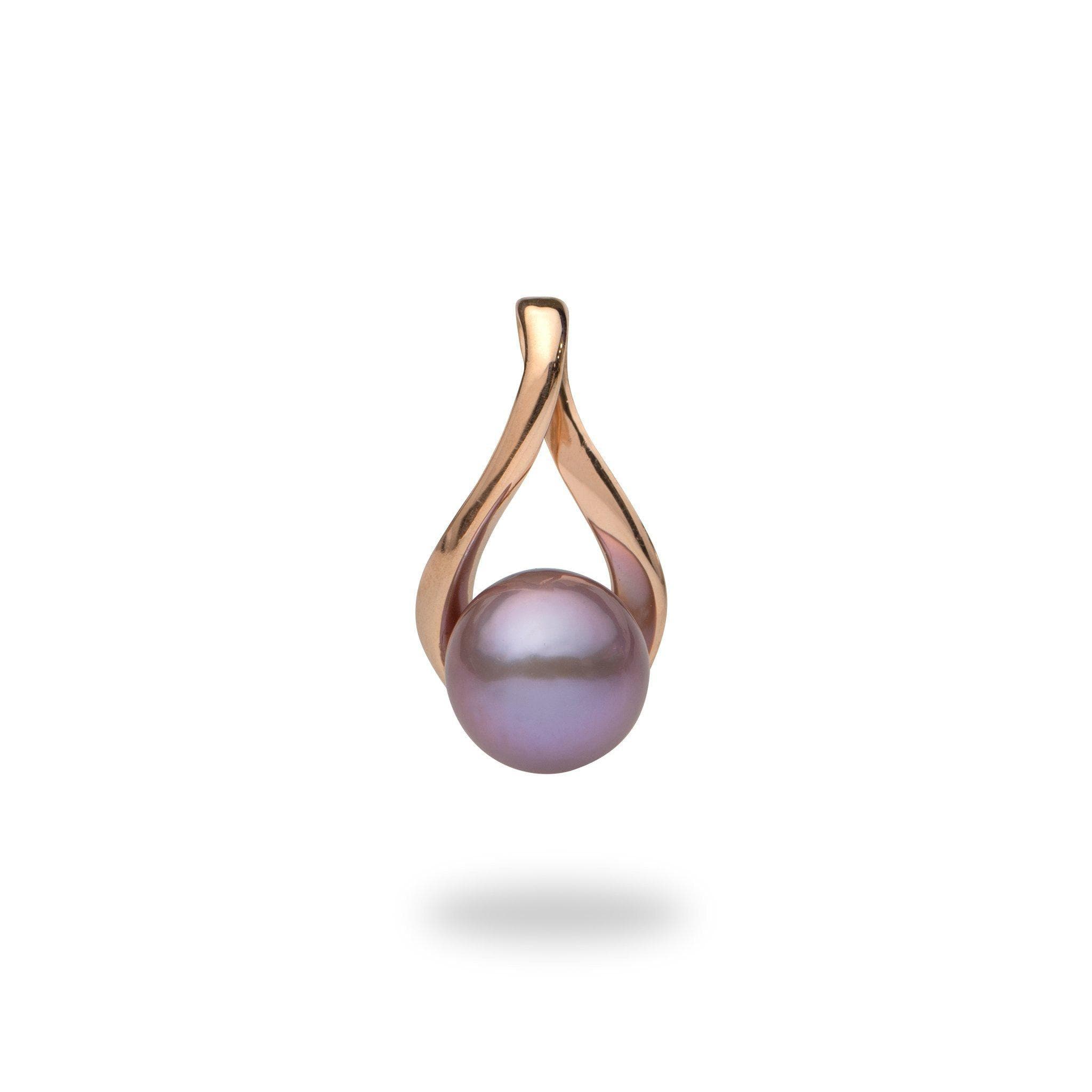 Ultraviolet Freshwater Pearl Pendant in Rose Gold-Maui Divers Jewelry