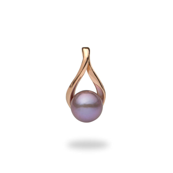Ultraviolet Freshwater Pearl Pendant in Rose Gold-Maui Divers Jewelry