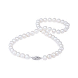 18-19" White Freshwater Pearl Strand with White Gold Clasp - Maui Divers Jewelry