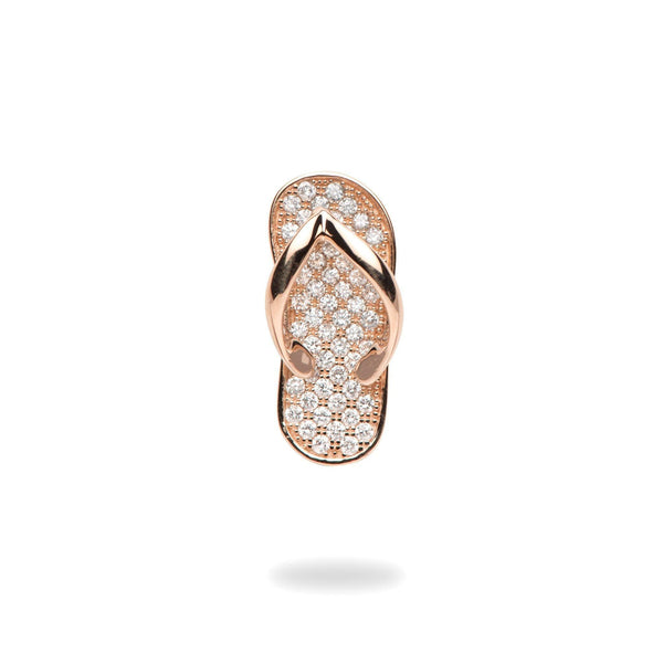 Slipper Pendant with Diamonds in Rose Gold-Maui Divers Jewelry