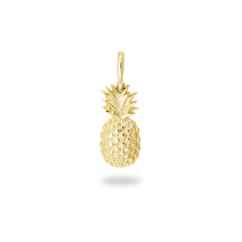 Pineapple Pendant in Gold 15mm-Maui Divers Jewelry