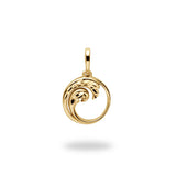 Nalu Pendant in Gold - 12mm-Maui Divers Jewelry