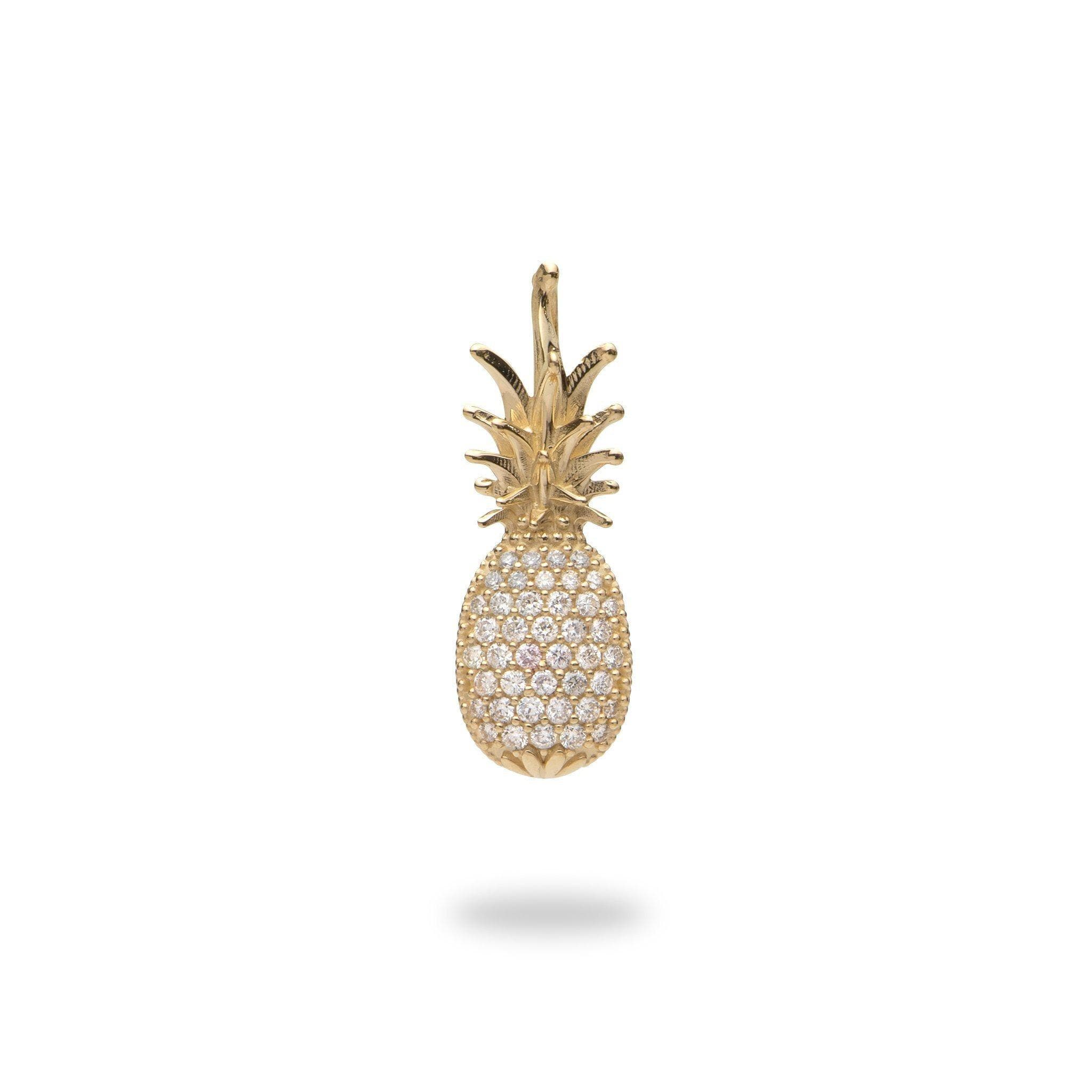 Pineapple Pendant with Diamonds in Gold-Maui Divers Jewelry