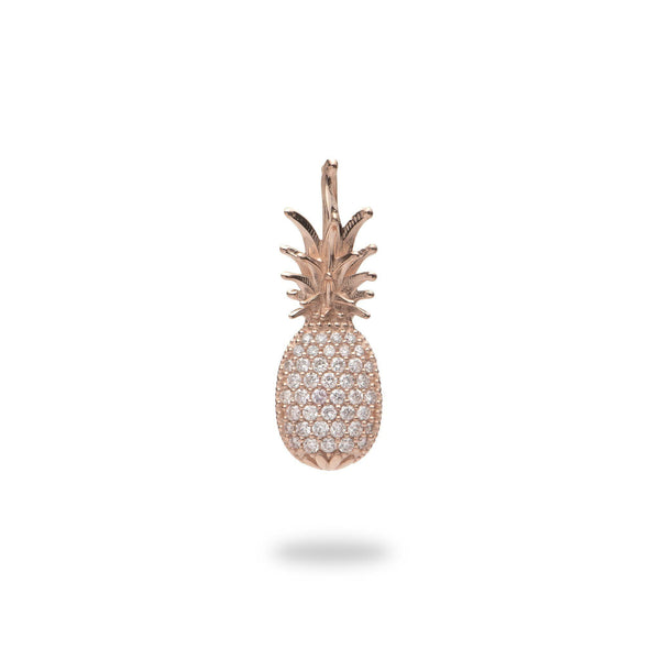 Pineapple Pendant with Diamonds in Rose Gold-Maui Divers Jewelry