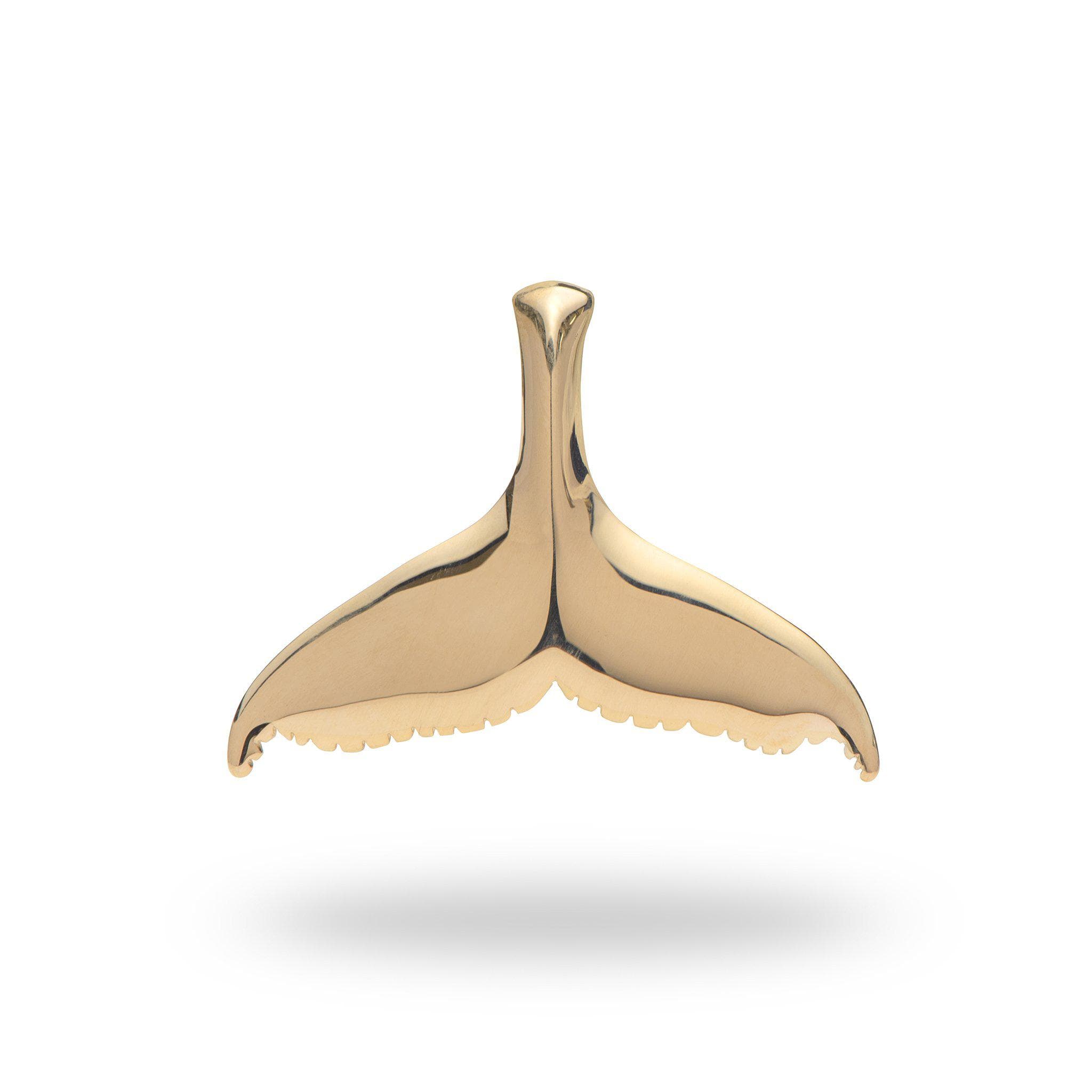 Whale Tail (35mm) Pendant in Gold-Maui Divers Jewelry