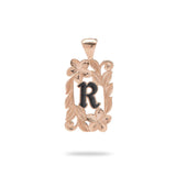 Special Order Hawaiian Heirloom Initial Pendant in Rose Gold - 014-03615-R-14R