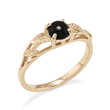 Black Coral Ring in Gold-Maui Divers Jewelry
