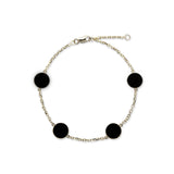 Eclipse Black Coral Bracelet in Gold - 9mm-Maui Divers Jewelry