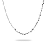 24" Adjustable Cable Chain in 14K White Gold - 1mm - Maui Divers Jewelry