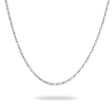 24" Adjustable 0.9mm Raso Chain in White Gold - Maui Divers Jewelry
