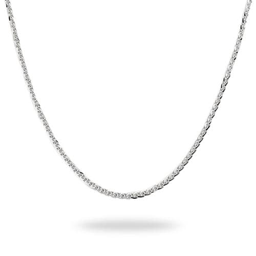 24" (1.4mm) Espiga Chain in 14k White Gold - Maui Divers Jewelry