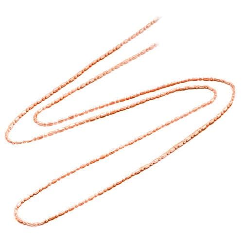 16" 1.0MM Ball Chain in 14K Rose Gold - Maui Divers Jewelry