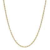 16-22" Adjustable 1.0MM Rope Chain in 14K Yellow Gold - Maui Divers Jewelry