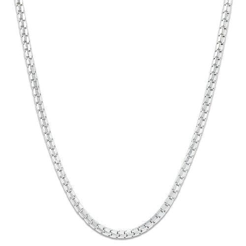 18" 1.3MM Ice Cube Chain in 14K White Gold