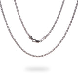 a 2.5mm Espiga Chain in Gold with a clasp on a white background from Maui Divers Jewelry.	