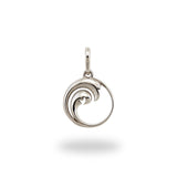 Nalu Pendant in Sterling Silver - 12mm-Maui Divers Jewelry